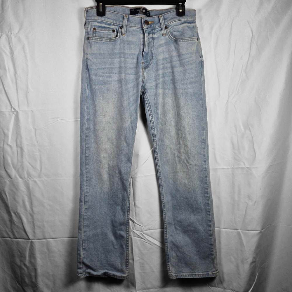 Hollister Straight Jeans‎ Women 29x30 Light Wash Good Epic Flex Denim